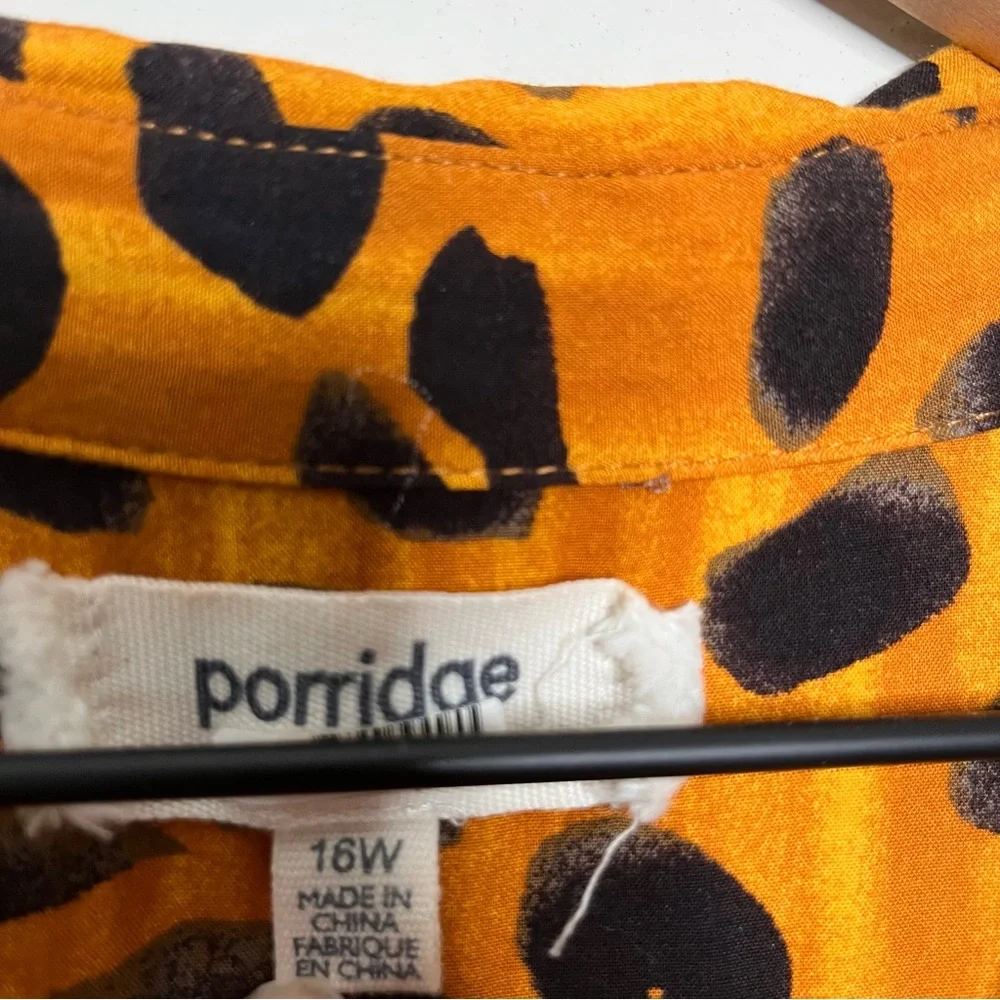 ANTHROPOLOGIE Porridge Vianne Maxi Women's Dress Size 16W Cheetah Leopard Print - Picture 8 of 14